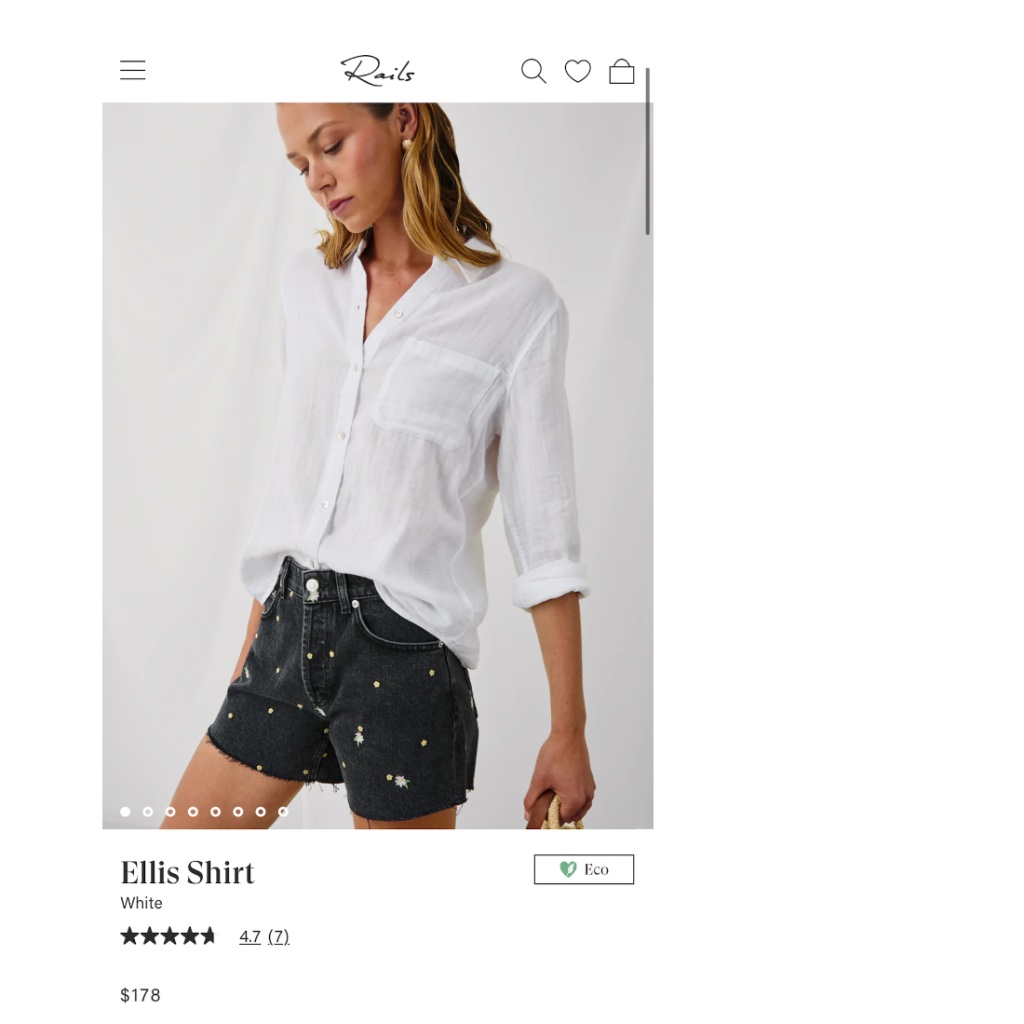 Rails Ellis White Button-Down Shirt